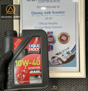 NHỚT XE TAY GA (MOTORBIKE 4T 10W40 SCOOTER RACE LIQUI MOLY)