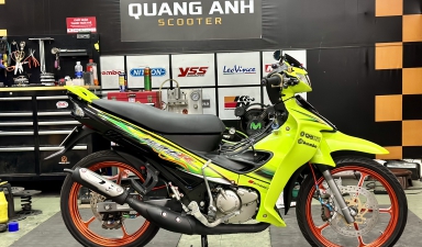 Yaz125 độ full đồ chơi hàng hiệu với Mâm CNC RCB, Tay Côn Kohken, Heo Brembo Billet, Ohlins